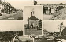 yarm olden days,postcard