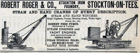 Robert Roger &co , Stockton Iron works ,December 1889