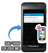 how to find IMEI number on a blackberry